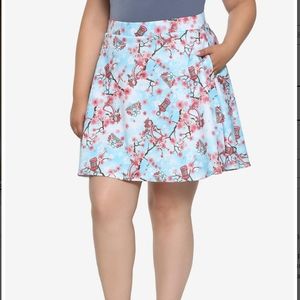 Disney Mulan Cherry Blossom Skater Skirt Plus Size